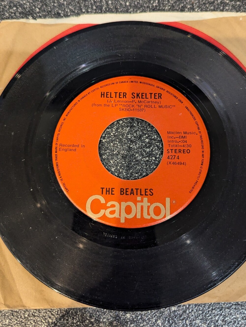 45 RPM Beatles - Picture 2 of 3